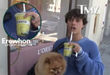 Gavin Magnus gets stopped by Paparazzi leaving Erewhon Gavin Magnus Paparazzi