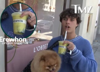 Gavin Magnus gets stopped by Paparazzi leaving Erewhon Gavin Magnus Paparazzi